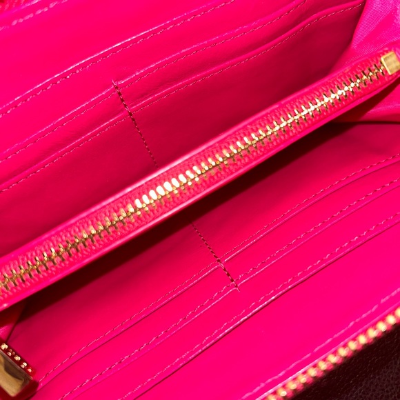 Tory Burch Hot Pink Zipper Wallet - Picture 6 of 9